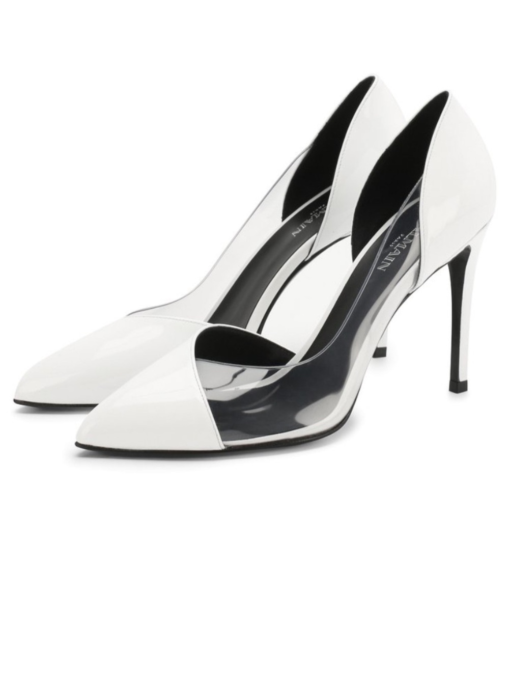 BALMAIN White Pointed-Toe High Heels